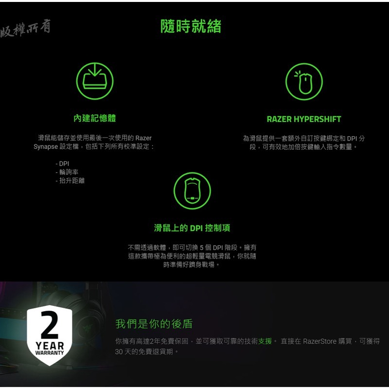 Razer 雷蛇 DEATHADDER 煉獄奎蛇 V3 Pro 無線滑鼠 人體工學設計光學感測 高續航力 高輪詢率-細節圖10