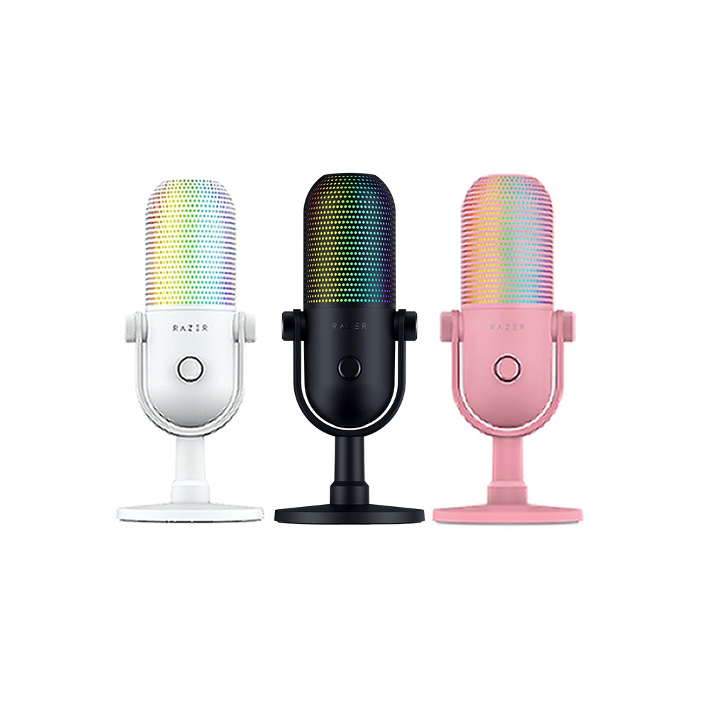 Razer 雷蛇 Seiren V3 Chroma 魔音海妖 幻彩版麥克風 RGB 燈光 靜音感應器 電容式麥克風-細節圖2