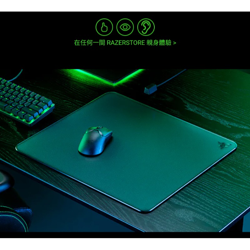 Razer 雷蛇 Atlas 玻璃滑鼠墊 強化玻璃 防摔保護 防滑橡膠 顯微蝕刻 零阻力 電競滑鼠墊 電腦滑鼠墊-細節圖4