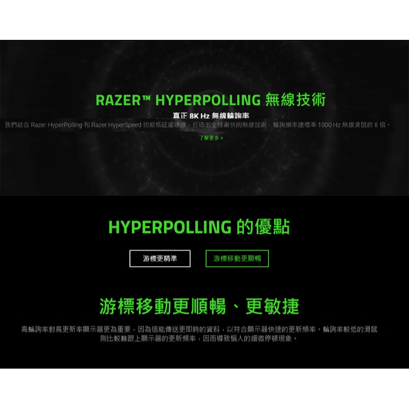 Razer 雷蛇 HYPERPOLLING 無線傳輸器 傳感器 4K 8K 回報率 8000Hz-細節圖4