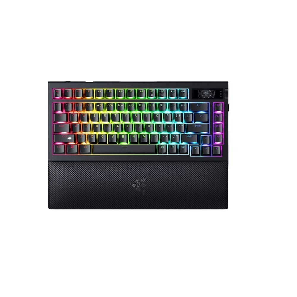 Razer 雷蛇 BlackWidow V4 PRO 75% 黑寡婦 無線鍵盤 OLED顯示器 熱插拔 機械鍵盤-細節圖2