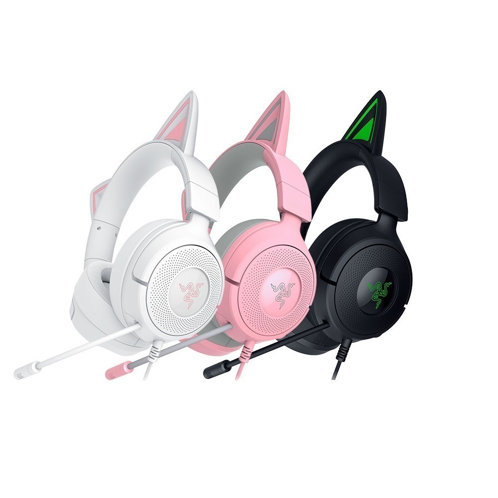 Razer 雷蛇 Kraken Kitty V3 X 電競耳機 7.1聲道 環繞音效 有線耳機 遊戲耳機 雷蛇耳機-細節圖2