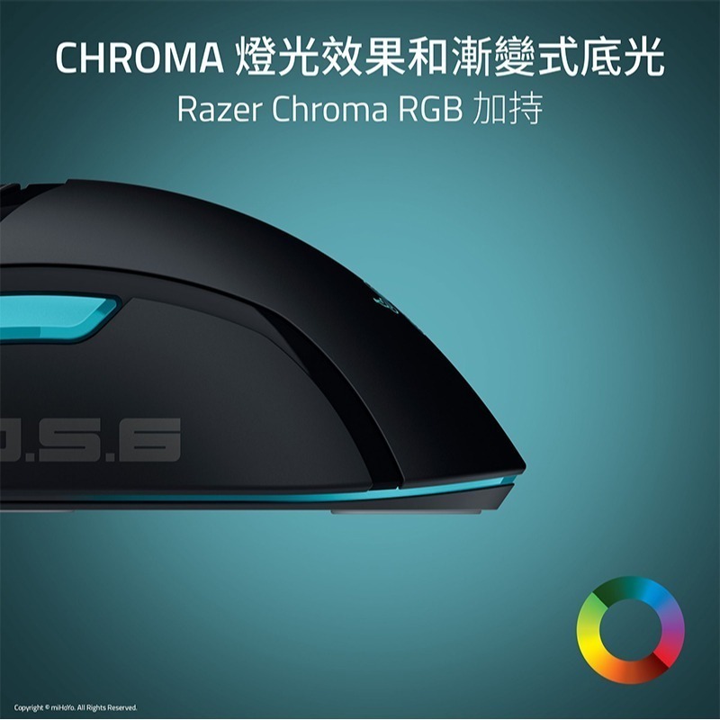 Razer 雷蛇 Cobra 眼鏡蛇 電競滑鼠 ZZZ聯名款 光學按鍵軸 輕量設計 漸變式底光 有線滑鼠 雷蛇滑鼠-細節圖5