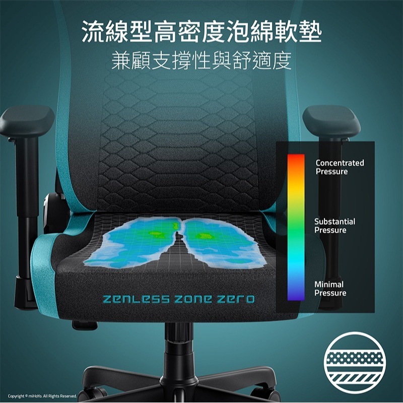 Razer 雷蛇 Iskur V2 X 電競椅 絕區零聯名款Zenless Zone Zero 電腦椅 電競椅 辦公椅-細節圖5