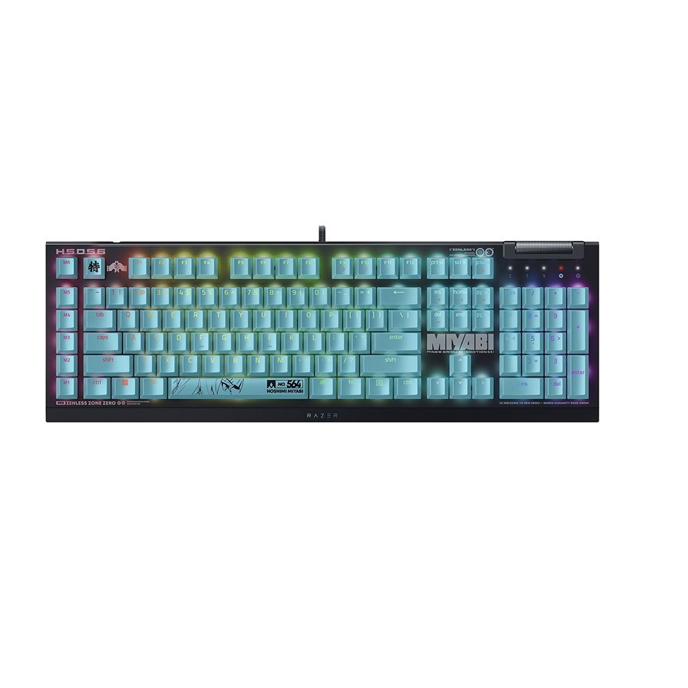 Razer 雷蛇 BlackWidow V4 X 黑寡婦蜘蛛 幻彩版鍵盤 ZZZ聯名 6顆專屬巨集鍵 電競鍵盤 鍵盤-細節圖2