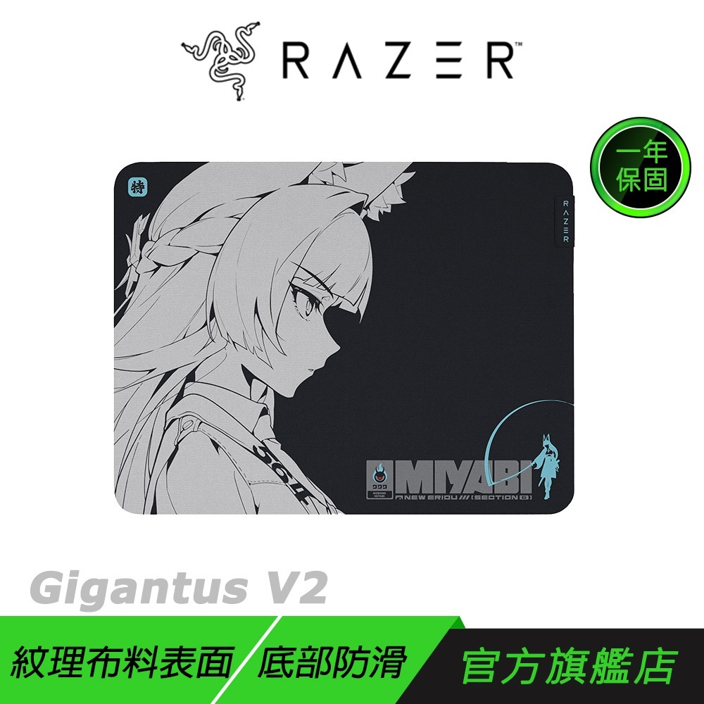 Razer 雷蛇 Gigantus V2 巨甲蟲 滑鼠墊 M ZZZ聯名款 編織紋理 防滑底部 電競滑鼠墊 中鼠墊-規格圖6