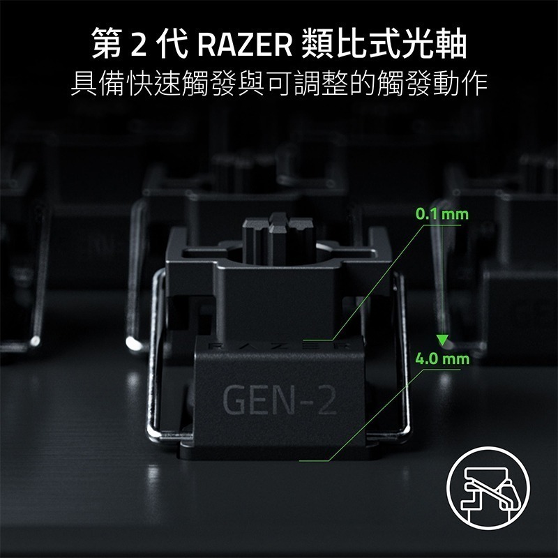 Razer 雷蛇 Huntsman V3 Pro TKL 8K 獵魂光蛛 電競鍵盤 光軸 零延遲 機械鍵盤 有線鍵盤-細節圖3