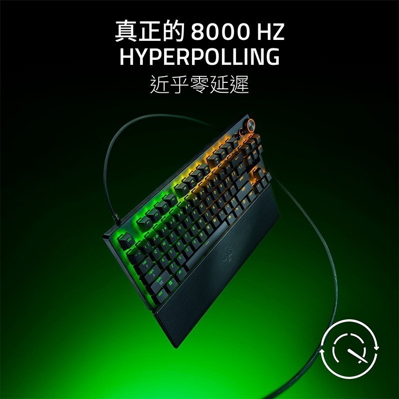 Razer 雷蛇 Huntsman V3 Pro TKL 8K 獵魂光蛛 電競鍵盤 光軸 零延遲 機械鍵盤 有線鍵盤-細節圖4