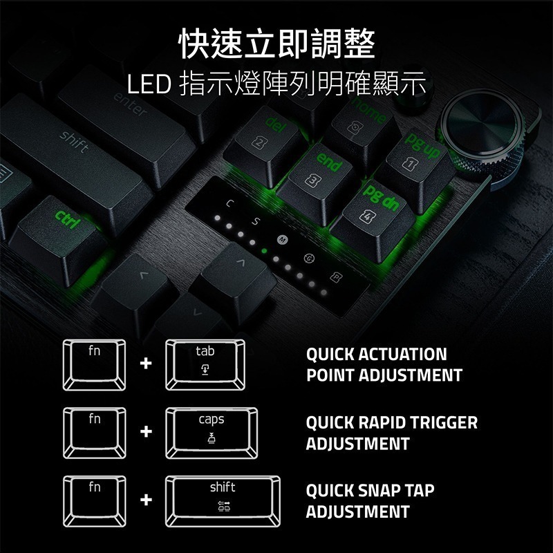 Razer 雷蛇 Huntsman V3 Pro TKL 8K 獵魂光蛛 電競鍵盤 光軸 零延遲 機械鍵盤 有線鍵盤-細節圖10