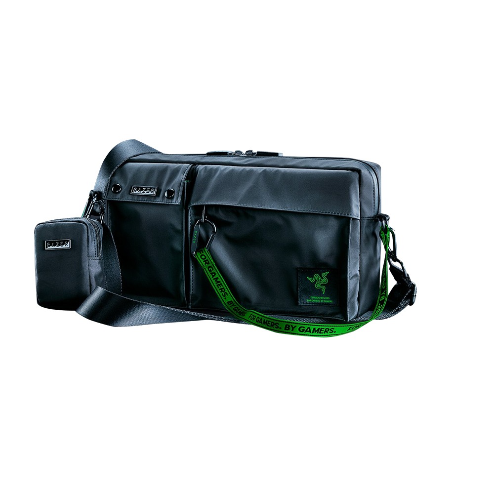 Razer 雷蛇 Xanthus Crossbody Bag 側背包 防潑水塗層 可拆式迷你收納袋 斜背包 肩背包-細節圖2