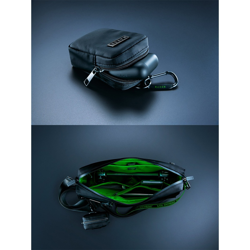 Razer 雷蛇 Xanthus Crossbody Bag 側背包 防潑水塗層 可拆式迷你收納袋 斜背包 肩背包-細節圖5