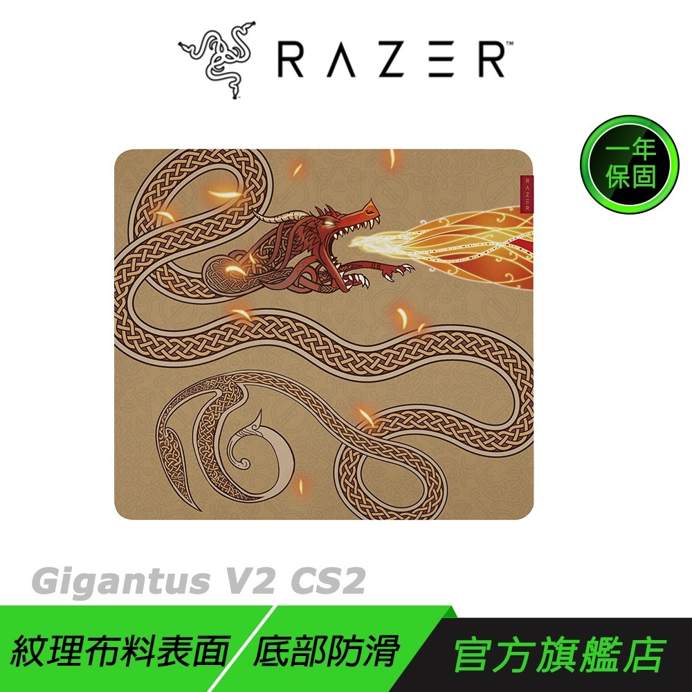 Razer 雷蛇 Gigantus V2 巨甲蟲 滑鼠墊 L CS2聯名 編織紋理 防滑底部 電競滑鼠墊 中鼠墊 鼠墊-規格圖6
