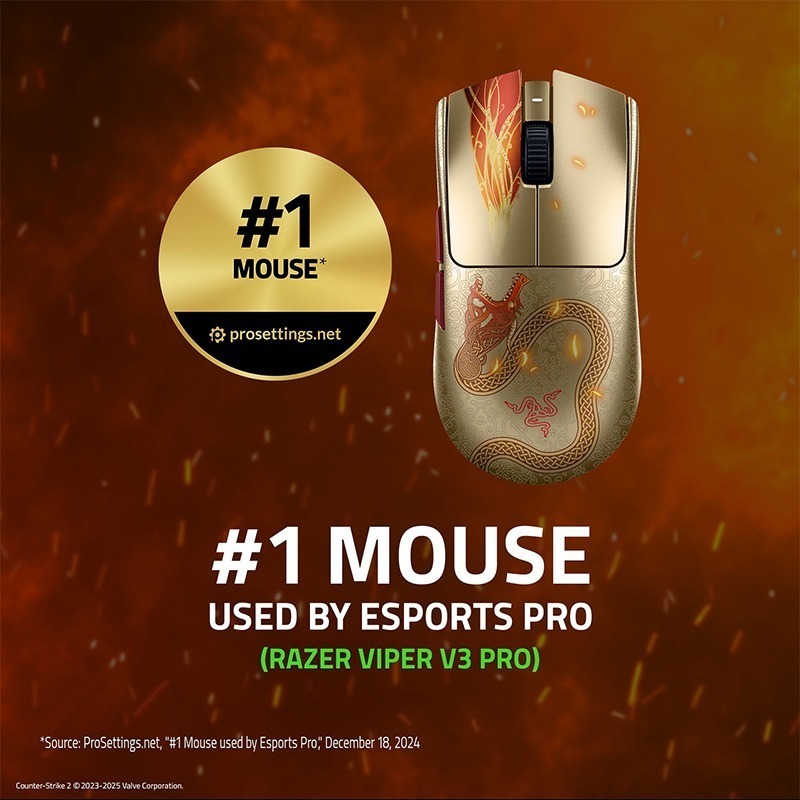 Razer 雷蛇 VIPER V3 PRO 毒蝰 CS2聯名 無線電競滑鼠 輕量滑鼠 光微動 遊戲滑鼠 電競滑鼠-細節圖3