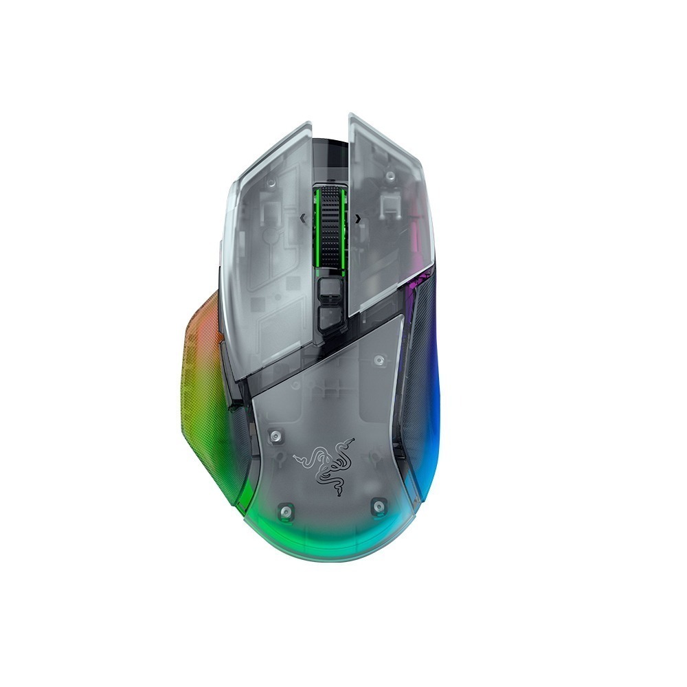 Razer 雷蛇 Basilisk V3 Pro 35K 巴塞利斯蛇 無線滑鼠 Phantom 白 4向滾輪 電競滑鼠-細節圖2