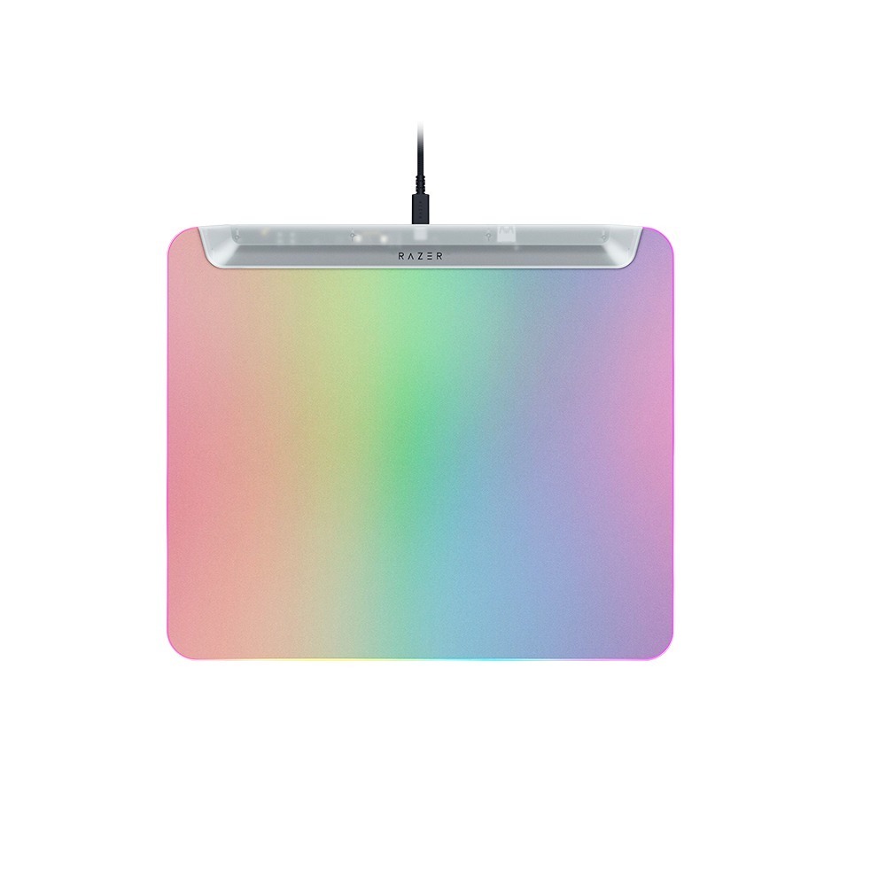 Razer 雷蛇 Firefly V2 PRO 烈焰神蟲 滑鼠墊 Phantom 白 全平面背光設計 紋理表面-細節圖2