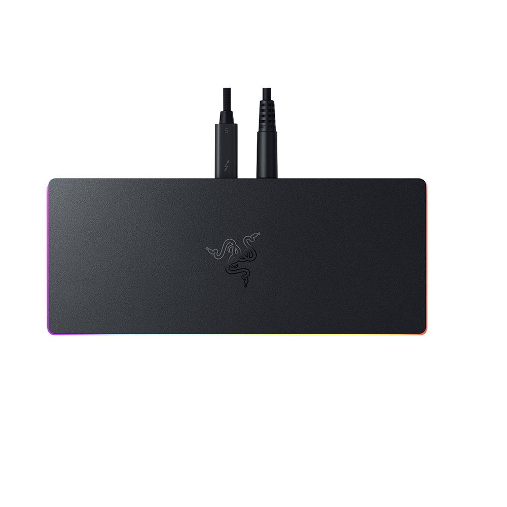 Razer 雷蛇 Thunderbolt 5 Dock Chroma 擴充基座 11個連接埠 支援三個顯示器 擴充底座-細節圖2
