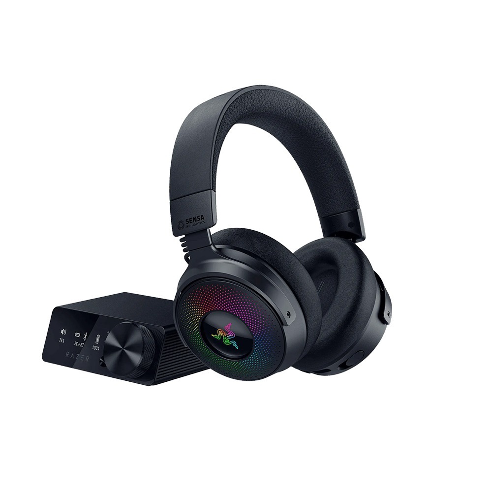 Razer 雷蛇 Kraken V4 Pro 北海巨妖 無線耳機 4模連線 OLED控制中樞 電競耳機 雷蛇耳機-細節圖3