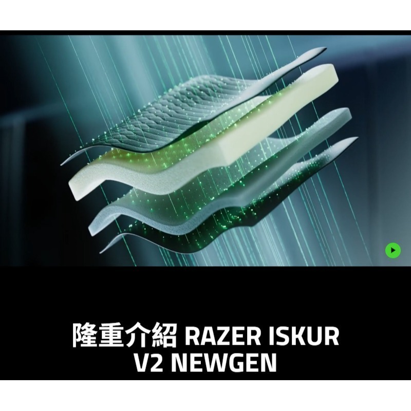 Razer Iskur V2 NewGen 電競椅 抗剝落表面 動態背部支撐 散熱泡棉坐墊 電腦椅 辦公椅 老闆椅-細節圖4