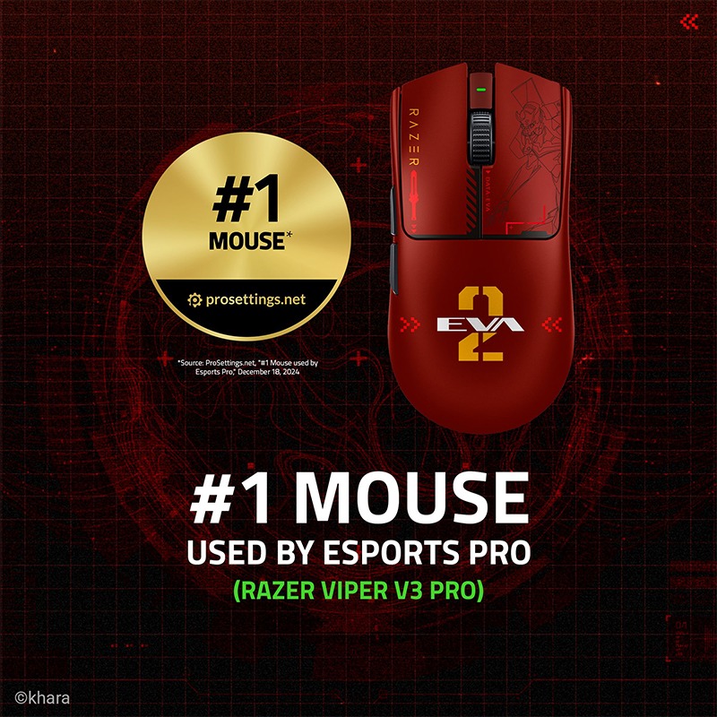 Razer 雷蛇 VIPER V3 PRO 毒蝰 EVA聯名 無線電競滑鼠 光學微動 遊戲滑鼠 電競滑鼠 輕量滑鼠-細節圖3