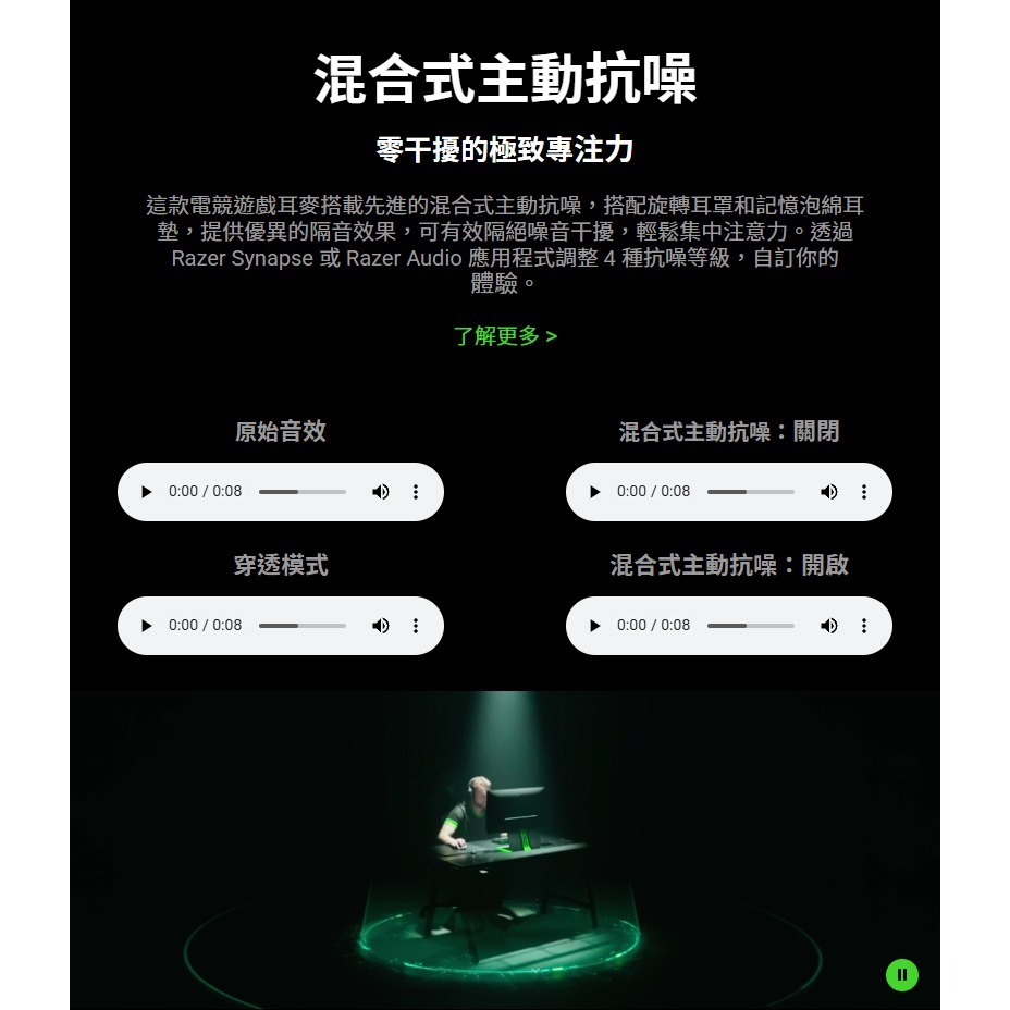 Razer 雷蛇 Blackshark V3 Pro 黑鯊 無線電競耳機 四模連線 電競耳機 雷蛇耳機 遊戲耳機-細節圖6