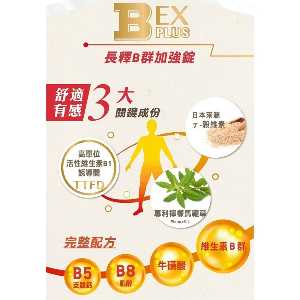 台塑生醫B群EX PLUS加強錠 長釋B群加強錠(60錠/瓶)-細節圖9