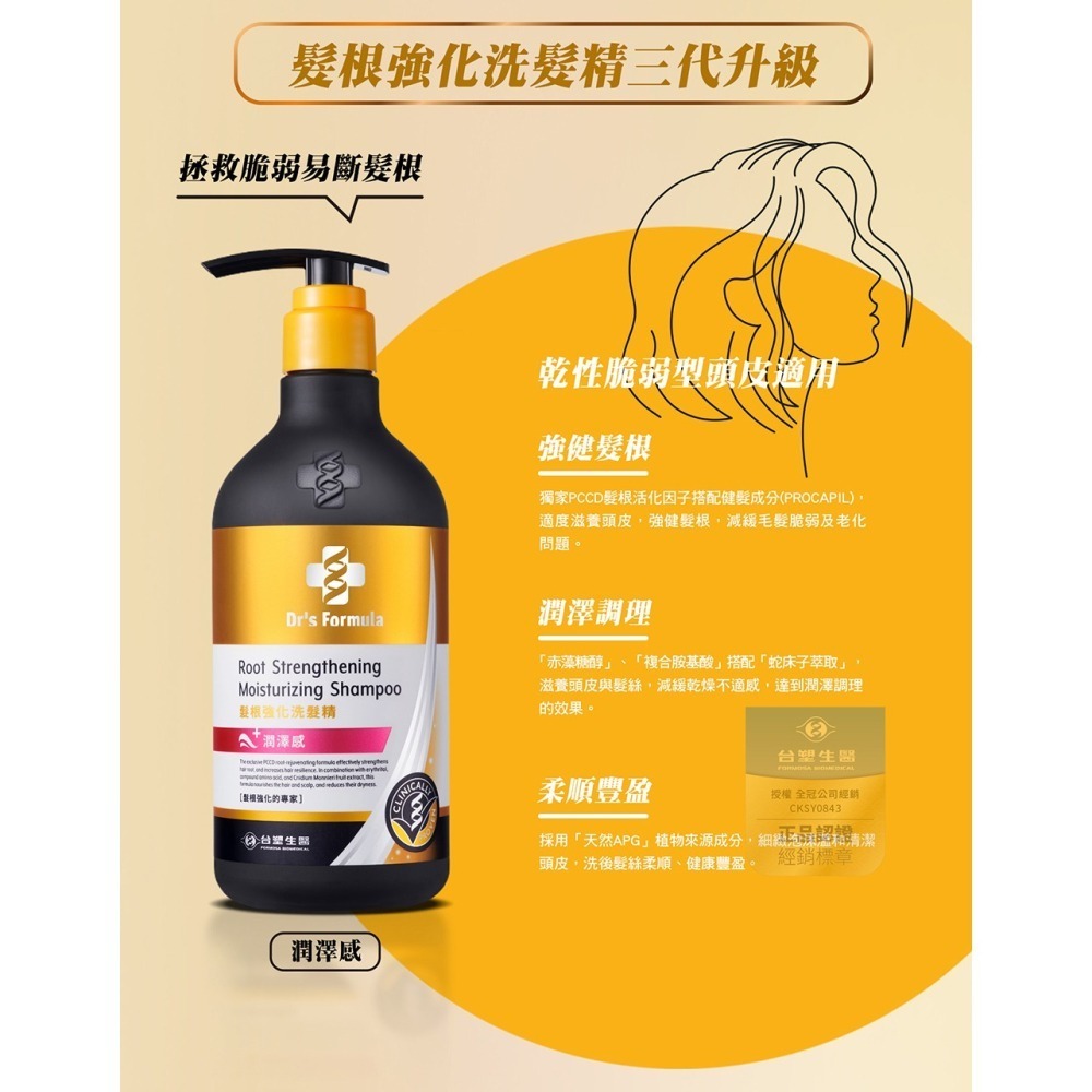 台塑生醫Dr＇s Formula《洗髮精》洗髮精 3入 促銷組 三代 頭皮護理 控油抗屑 髮根強化 長庚台塑團隊把關-細節圖5