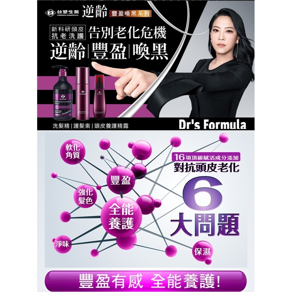 台塑生醫Dr＇s Formula《洗髮精》洗髮精 3入 促銷組 三代 頭皮護理 控油抗屑 髮根強化 長庚台塑團隊把關-細節圖8