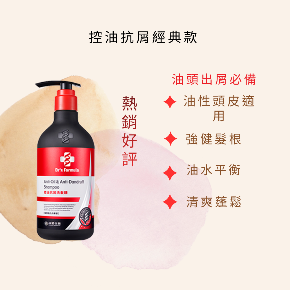 優惠出清 台塑生醫 Dr＇s Formula 控油抗屑洗髮精 去屑洗髮 效近商品 1瓶/2瓶-細節圖2