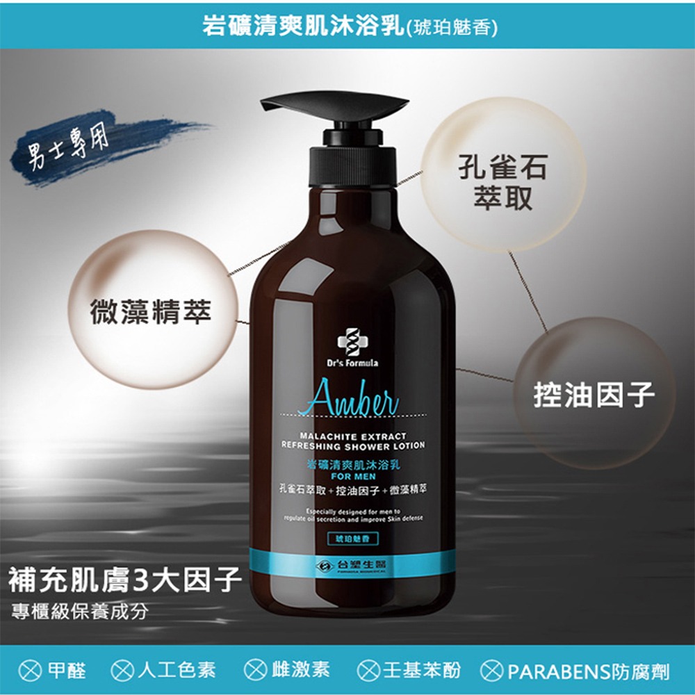 效近 台塑生醫 Dr＇s Formula 沐浴乳 清爽肌 保濕 柚果香氛 雪皂 冰川 琥珀 沐浴乳 沐浴精-細節圖5
