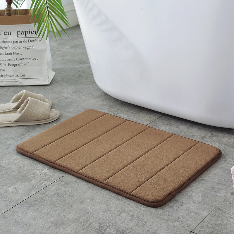 【生活好室】加厚珊瑚絨地墊 記憶地墊 腳踏墊 防滑墊腳踏墊 浴室腳踏墊 吸水地墊 臥室地墊 記憶棉吸水地墊 地墊-細節圖4