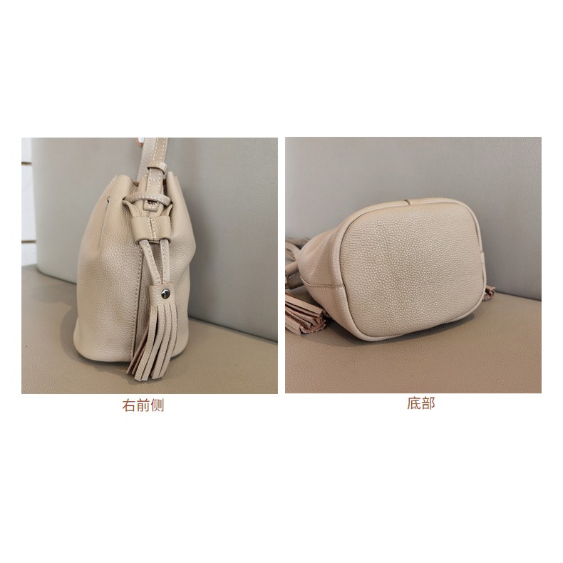 【生活好室】軟皮荔枝紋水桶包 女生包包 水桶包 真皮材質 荔枝牛皮  手提包 肩背包 女生斜背包 小水桶包 側背-細節圖7