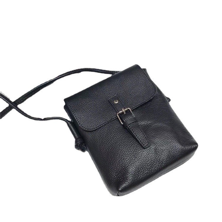 【生活好室】單肩復古真皮小包 頭層牛皮 手機包 單肩 側背包 小牛皮包 單肩包 真皮包包  軟皮真皮小包-細節圖6