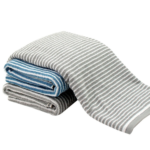 【旺旺來居家生活】大和化工認證 抗菌條紋浴巾 毛巾 小方巾 臺灣製造MIT 100%棉 全棉觸感 巾 33X35CM-細節圖2