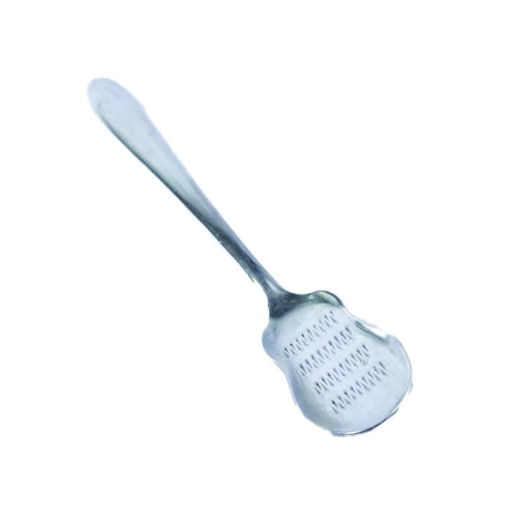 【生活好室】日本製 二合一不鏽鋼磨泥匙  迷你不鏽鋼磨薑湯匙 磨泥勺 磨蒜 磨薑 磨泥匙  磨泥 湯匙磨皮 現貨-細節圖2