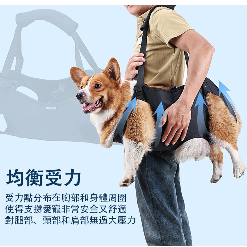 輔助帶 受傷狗狗 後腿輔助 背帶 老齡犬 輔助 背帶 老犬  減壓狗 戒護用 輔助出行-細節圖3