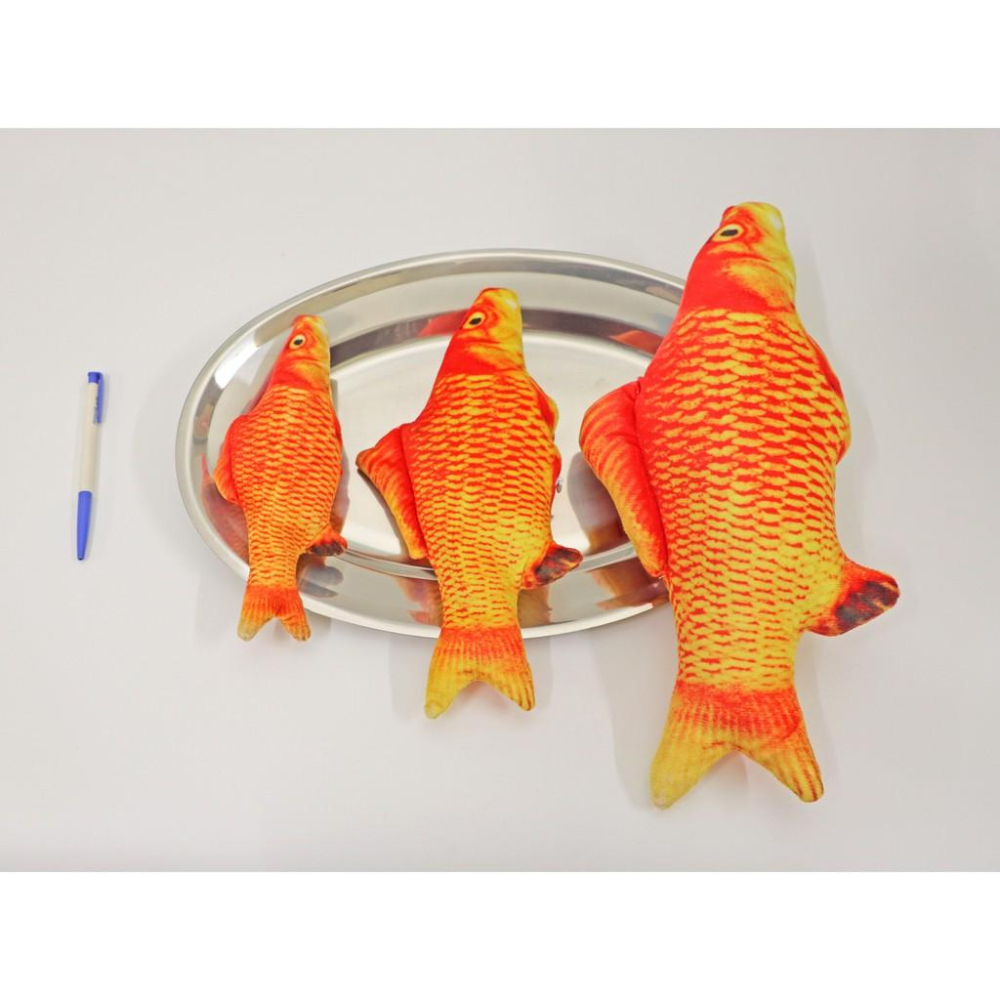 【My草芸】創意貓薄荷 仿真玩具抱枕  含貓薄荷 逗貓毛絨仿真魚-細節圖3