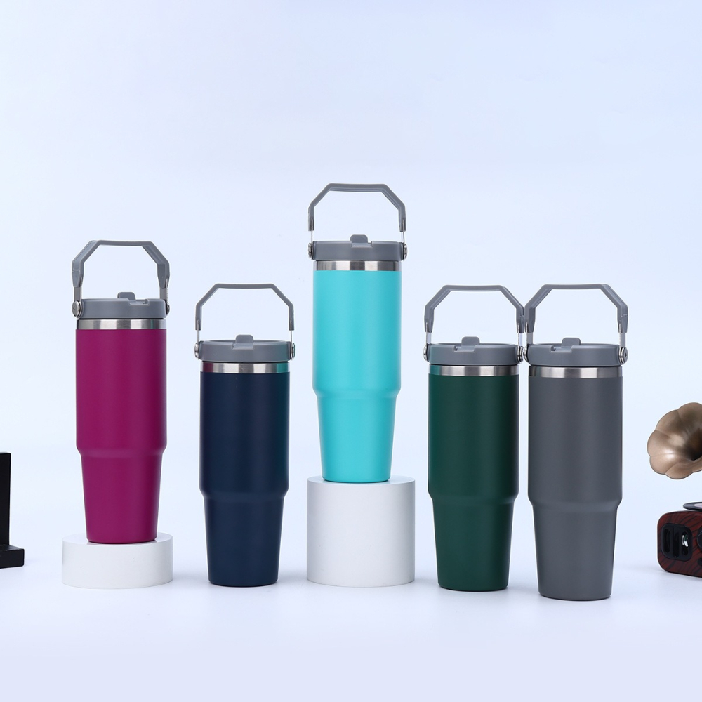 【新款30oz手提汽車杯】不鏽鋼真空 大容量冰壩杯-細節圖3