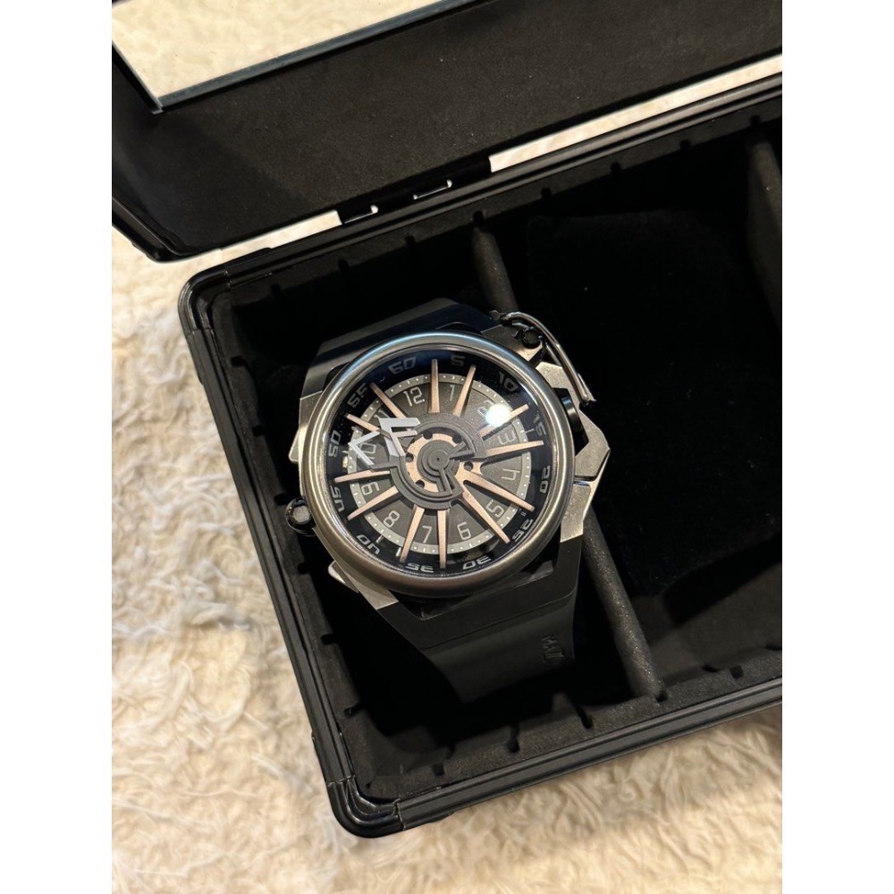 ［男款］MAZZUCATO RIM高工藝義式美學翻轉機械石英腕錶-細節圖2