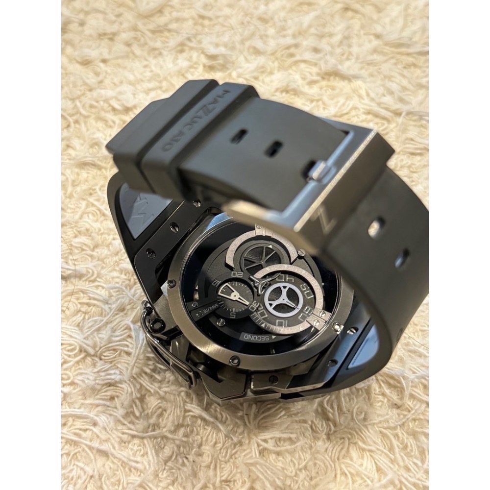 ［男款］MAZZUCATO RIM高工藝義式美學翻轉機械石英腕錶-細節圖3