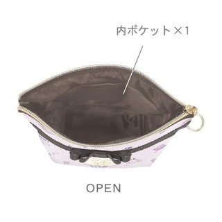 ❤️現貨❤️ 日本帶回 特價🉐️ Chelsea 化妝包 蝴蝶結 粉嫩 收納包 萬用包 包包 禮物 藍包-細節圖3