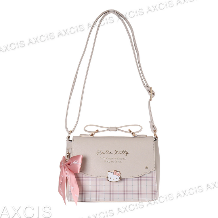 ★Cutie_Select★ 現貨 日本代購 三麗鷗 庫洛米 帕洽狗 大耳狗 Kitty 蝴蝶結 皮革肩背包 側背包-規格圖6