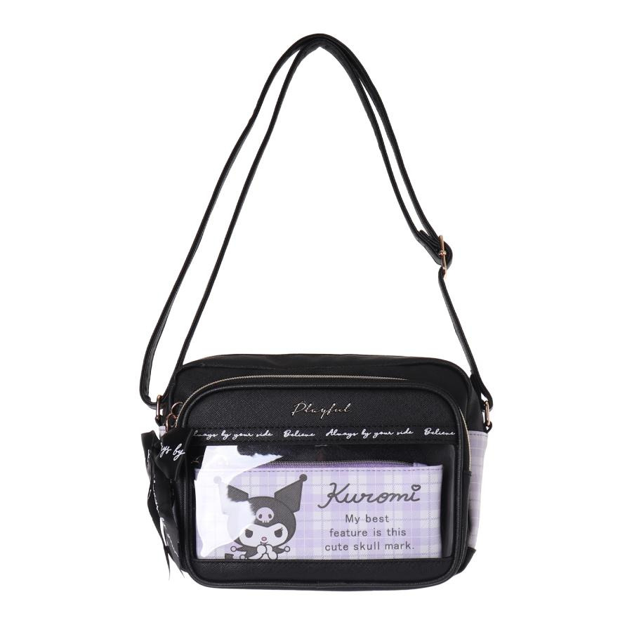 ★Cutie_Select★現貨 日本代購 三麗鷗 庫洛米 帕洽狗 大耳狗 Kitty 皮革肩背包 側背包 蝴蝶結禮物-規格圖6