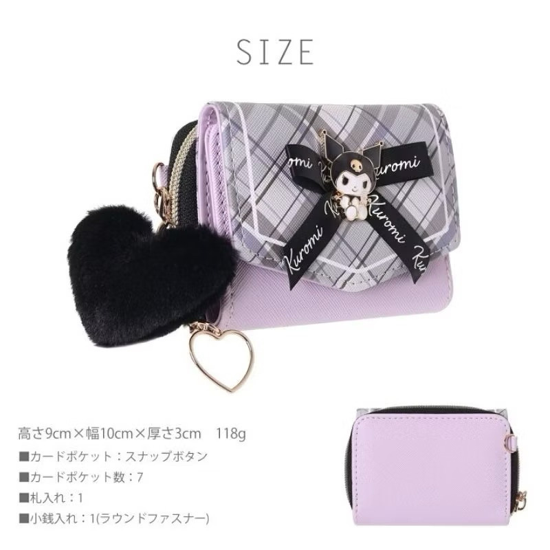 ★cutie_select ★ 日本直送 三麗鷗 帕恰狗 大耳狗短夾 錢包 皮夾 零錢包 酷洛米 禮物 包包 蝴蝶結-細節圖6