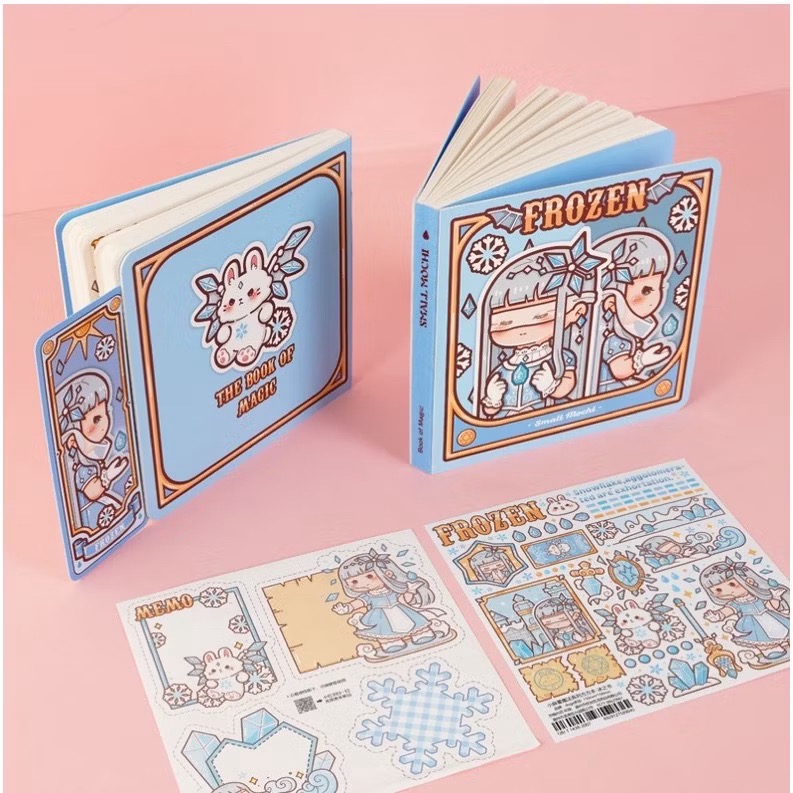 【手帳本】小麻糬系列《魔法方方本》可愛風格 方形手帳本-規格圖9