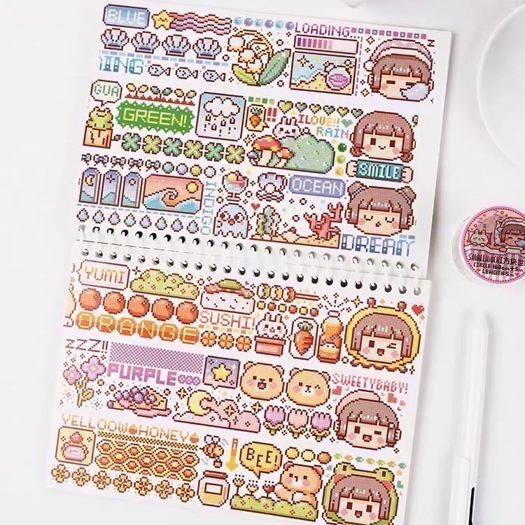 【分裝】小麻糬 奶蓋熊全系列《二十四節氣/小學日記/快樂動物園/名畫系列》和紙/PET膠帶 試吃包-細節圖3