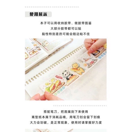 【離型紙本】EverEin有熊手帳《禁止內卷/喝喝/吃吃/花花/粉粉》線圈B5 A5贈小黃產-細節圖6