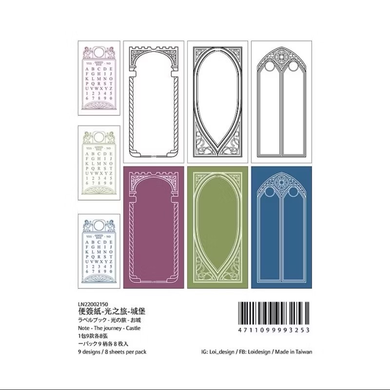 【分裝-便簽】樂意Loidesign便簽紙《天文學/紀錄/光之旅/花選集01》-規格圖9