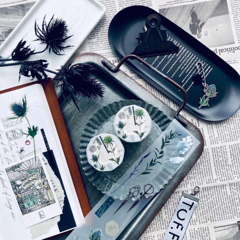 【分裝】羊君《群青 / 蒔果序》霧面PET膠帶-細節圖3