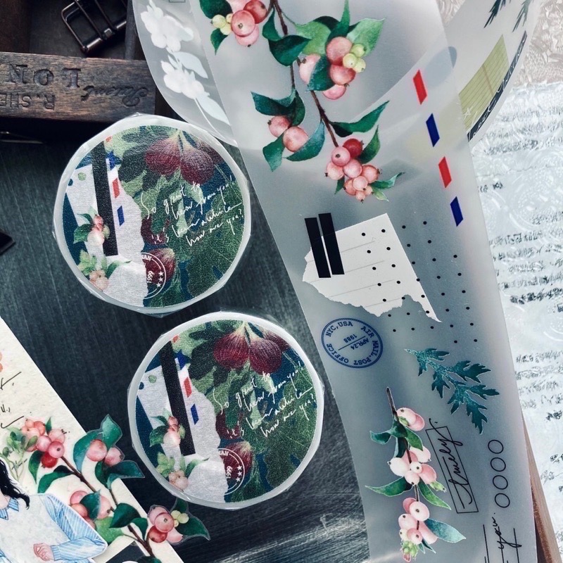 【分裝】羊君《群青 / 蒔果序》霧面PET膠帶-細節圖5