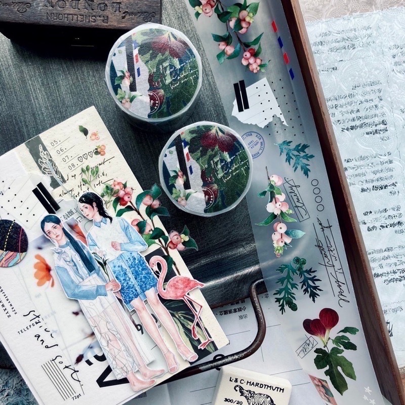 【分裝】羊君《群青 / 蒔果序》霧面PET膠帶-細節圖8